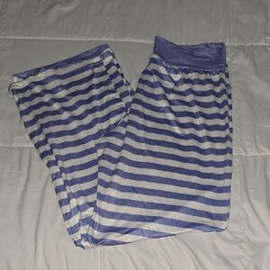 Blue and White Striped Lounge Pants From Amazon